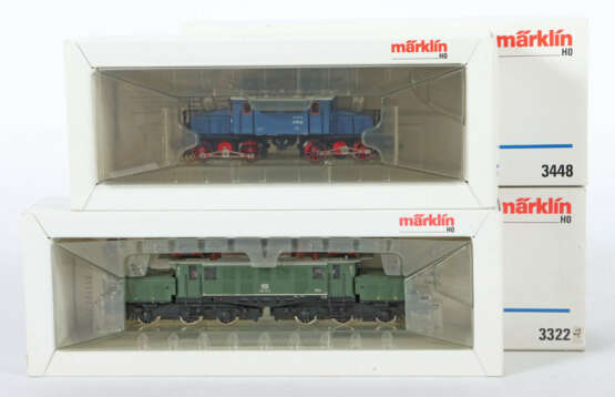 2 x E-Lok Märklin, Spur H0, 1 x 3322, Elektrische Lokomotive, BN 194 1… - Foto 1 2 x E-Lok Märklin, Spur H0, 1 x 3322, Elektrische Lokomotive, BN 194 1… - Foto 1