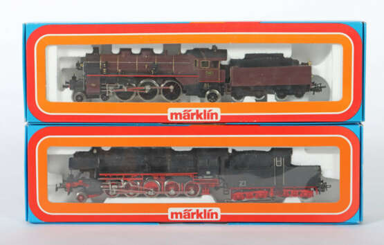 2 Dampflok mit Tender Märklin, Spur H0, 3084: Dampflokomotive mit Kabi… - photo 1 2 Dampflok mit Tender Märklin, Spur H0, 3084: Dampflokomotive mit Kabi… - photo 1