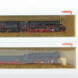 2 x Dampflok Märklin, Spur H0, 1x Lok mit Tender 3411, BR: 18.1 der DB… - photo 1