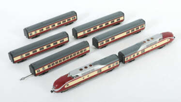 Trans Europa Express Roco, Spur H0, 7-teilig, Dieseltriebzug 2-teilig,…