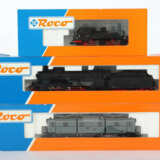 3 Lokomotiven ROCO, Spur H0, 1 x Dampflok 43282, BN 98 715; 1 x Dampfl… - photo 1