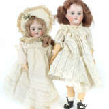 2 Puppen wohl Simion & Halbig, um 1920/25, 1 x gemarkt: 189 61/2 Germa… - photo 1