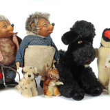 Konvolut Tiere mit Mecki und Micki Steiff, ca. 1960/70er Jahre, Mecki … - photo 1