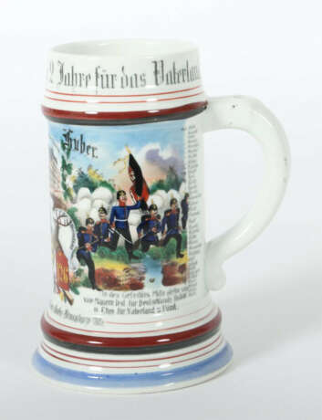 Reservistenkrug Porzellan, bez. 5. Comp. 8 württ. Inf. Rgt No 126, Grh… - photo 2 Reservistenkrug Porzellan, bez. 5. Comp. 8 württ. Inf. Rgt No 126, Grh… - photo 2