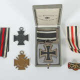 3 Orden und 1 Knopflochdekoration 1. WK, Eisernes Kreuz 1914, im selte… - Foto 1
