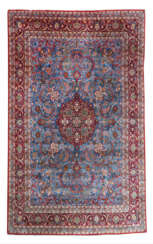 Kashan Medaillonteppich mit Vasenmotiven Zentralpersien, um 1960/70, W…