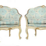 Demi Lune-Sofa und zwei Fauteuils im Rokokostil 19. Jh./um 1900, moulu… - photo 2