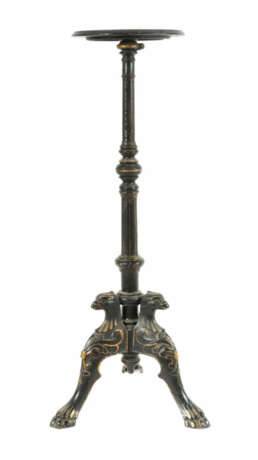 Neoklassizistische Blumensäule um 1900, Eisenguss, verschraubt, schwar… - photo 1