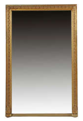 Standspiegel mit Blütenfries und Akanthusblättern 20. Jh., bronzierter…