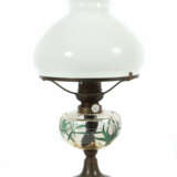 Petroleum-Tischleuchte um 1900, Jugendstillampe, am Stellrad für den D… - Foto 1