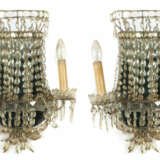 Zwei Spiegelblaker 1. Hälfte 20. Jh., Spiegelpanel, Draht, Glasprismen… - Foto 1