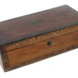 Schreibschatulle um 1900, verschließbarer Schreibkasten aus Mahagoni m… - photo 1