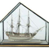 Knochenschiff 19. Jh., Vollmodell einer wohl britischen Dreimaster-Fre… - photo 1