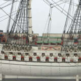 Knochenschiff 19. Jh., Vollmodell einer wohl britischen Dreimaster-Fre… - photo 2