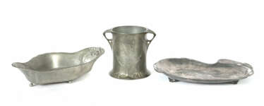 Konvolut Jugendstil-Zinn Deutschland, um 1900/Anfang 20. Jh., 3-tlg. b…