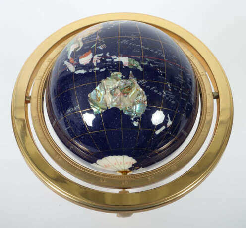 Tischglobus wohl Jere Wright, USA, spätes 20. Jh., goldfarbenes Metall… - photo 2