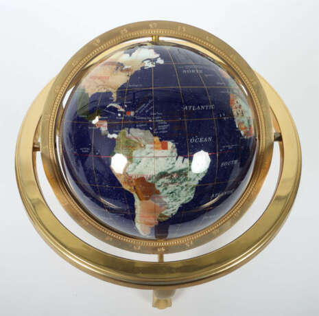 Tischglobus wohl Jere Wright, USA, spätes 20. Jh., goldfarbenes Metall… - photo 3