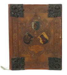 Prächtige Mappe mit Ehrenbürgerurkunde Franz Xaver Weinzierl, München,…