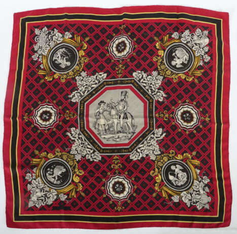 Hermès-Seidencarré Paris, Ende 20. Jh., ''La treille / The trellis red… - фото 1