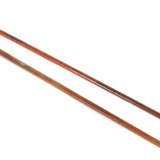 Paar variierende Spazierstöcke 19. Jh., Silber/Holz/Metall, Holzschuss… - фото 1