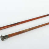 Paar variierende Spazierstöcke 19. Jh., Silber/Holz/Metall, Holzschuss… - фото 2