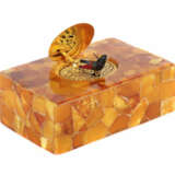 Singvogelautomat Reuge Music, 1960er/70er Jahre, recheckiger Holzkorpu… - photo 1