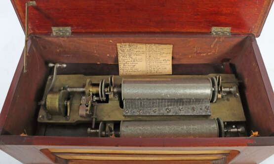 Großes Walzenspielgerät mit 2 Walzen Schweiz/Frankreich, um 1890/1900,… - photo 2