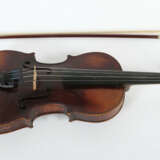 Geige + Bausch-Bogen 4/4 Größe, auf innenliegendem Zettel bez.: ''Nico… - photo 3