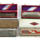 3 x Mundharmonika Hohner, 1 x Echo-Luxe, 1920er Jahre mit Art-Deco-Dek… - photo 1