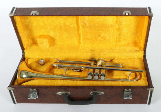 Trompete Getzen/Elkhorn USA, 300 Series, Seriennummer K135391, Goldmes… - photo 2