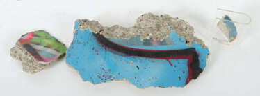 3 Bruchstücke der Berliner Mauer Beton, 3 variierende Stücke ohne Eise…