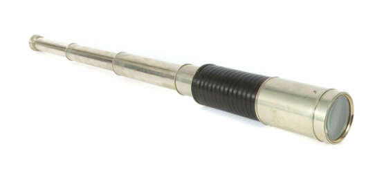 Nautisches Fernrohr graviert: A. Ross London, um 1920, vernickelt, mit… - Foto 1