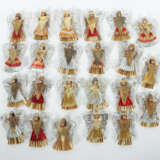 Konvolut Nürnberger Rauschgoldengel Christbaumschmuck, 1940er, Holzkop… - photo 1