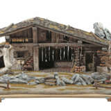 Große Krippe wohl Grödnertal, 20. Jh., tls. bemaltes Holz/Masse, offen… - photo 1