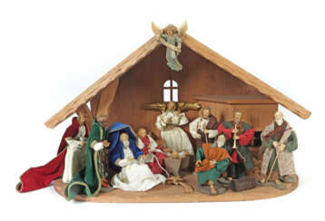 RuCo Weihnachtskrippe E: Ruth Cox, A: 20./21. Jh., 14-teilig best. aus…
