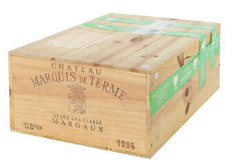 12 x Rotwein Château Marquis de Terme, 19934, Bordeaux, Rebsorte: Cabe…