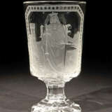 Bildnispokal der ''Heiligen Barbara'' Deutschland, 19. Jh., farbloses … - photo 1