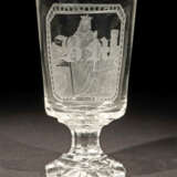 Bildnispokal der ''Heiligen Barbara'' Deutschland, 19. Jh., farbloses … - photo 2