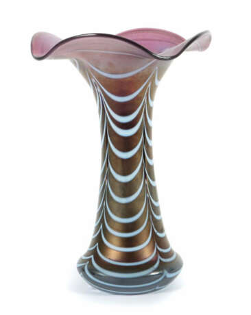 Vase mit Streifendekor Eduard Poschinger, Glashütte Frauenau, um 1900,… - фото 1 Vase mit Streifendekor Eduard Poschinger, Glashütte Frauenau, um 1900,… - фото 1