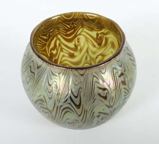 Phänomen Vase Joh. Loetz Wwe, Oesterreich, um 1900, gelbes Glas, Schli… - Foto 3