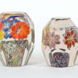 4 variierende Paperweights mit Blumen Wohl Böhmen, 1. Hälfte 20. Jh., … - Foto 1