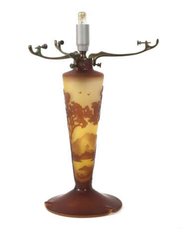 Lampenfuß La Rochere, Frankreich, Mitte 20. Jh., farbloses Glas mit ge… - Foto 1 Lampenfuß La Rochere, Frankreich, Mitte 20. Jh., farbloses Glas mit ge… - Foto 1