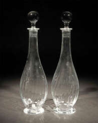 Paar Karaffen Baccarat, Nancy/Frankreich, 3. Drittel 20. Jh., Kristall…