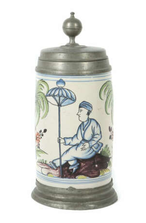 Fayence-Walzenkrug Erfurt oder Dorotheenthal/Thüringen, um 1760, helle… - photo 1 Fayence-Walzenkrug Erfurt oder Dorotheenthal/Thüringen, um 1760, helle… - photo 1