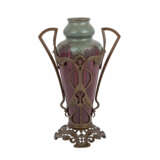 Vase mit Metallmontur, um 1900. - Foto 1