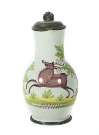 Fayence-Birnkrug Schrezheim/Deutschland, um 1830/40, heller Scherben, … - photo 1 Fayence-Birnkrug Schrezheim/Deutschland, um 1830/40, heller Scherben, … - photo 1