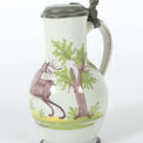 Fayence-Birnkrug Schrezheim/Deutschland, um 1830/40, heller Scherben, … - photo 2