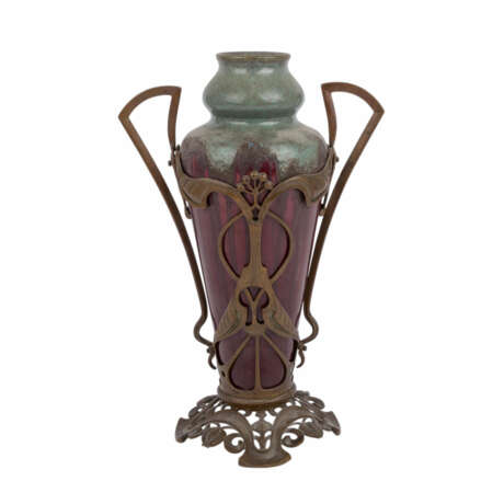 Vase mit Metallmontur, um 1900. - фото 3