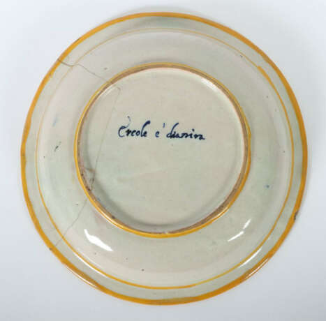 Majolikateller mit Istoriatomalerei ''Herkules und Deianira'' wohl Ven… - photo 3 Majolikateller mit Istoriatomalerei ''Herkules und Deianira'' wohl Ven… - photo 3