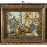 Bildplatte ''Heilige drei Könige'' Castelli, Italien um 1700, hellbrau… - photo 2